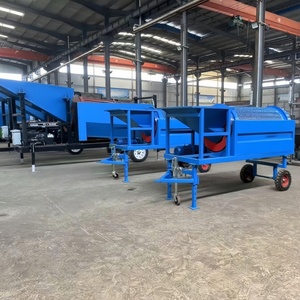 Topsoil Screener döner mobil kompost Trommel eleme Topsoil tarama tesisi ekran Drum bitki - Product Image 5