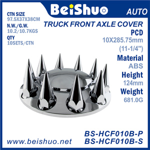ชุดฝาครอบเพลาล้อหน้า<span class=keywords><strong>รถ</strong></span>บรรทุก ABS รุ่น BS-HCF010B-P/S พร้อมน็อตล้อขนาด 33 มม. จำนวน 10 ตัว - Product Image 2