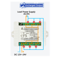433MHZ universel DC 12V 24V 6CH RF Radio sans fil télécommande système de commutation émetteur récepteur pour la domotique intelligente