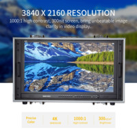 Moniteur de diffusion SEETEC 4K280-9HSD-CO 28 pouces 4K UHD IPS Quad pour assistance à la mise en mire, haut-parleur intégré, utilisation sur bureau, métal