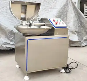 Industrial Sausage Silent Mince Automatic Cutting Mixer Price 20l Meat Bowl Cutter Machine