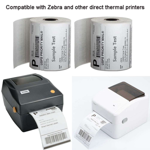 Blank Adhesive Etiqueta 4 X 6 100x150 Waybill A6 Thermal <b>Paper</b> <b>Sticker</b> Label Rolls Direct Thermal Barcode Shipping <b>Printer</b> Label - Product Image 5