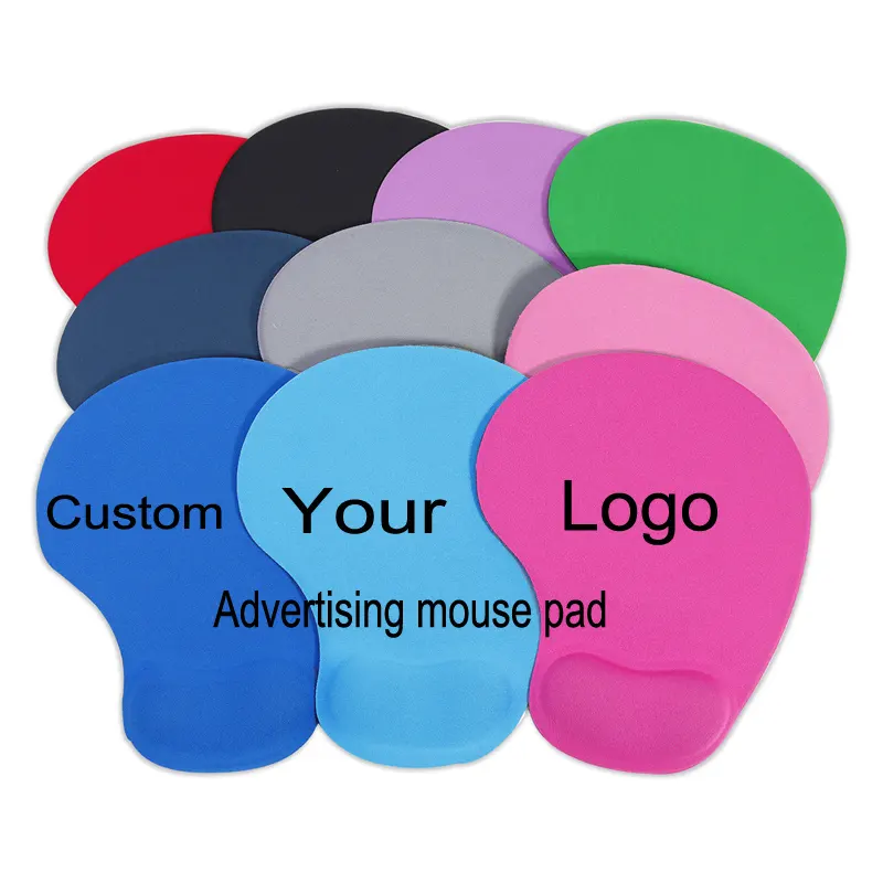 Custom logo Advertising mouse pad Ergonomic MousePad Base with wrist rest
