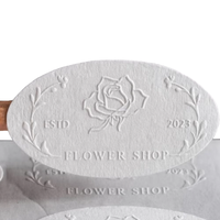 Autocollants personnalisés avec logo de marque – Papier artistique écologique, artisanat durable en relief pour la promotion