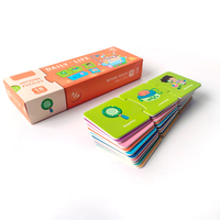 Jeux de puzzle assortis personnalisés de la vie quotidienne boîte d'emballage de cartes d'éducation pour enfants d'appariement cognitif jouets