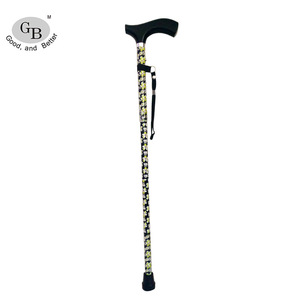 Good And Better Aluminum Alloy <b>Walking</b> <b>Stick</b> Printed Design 83-95cm Adjustable For Elderly Support - Product Image 2