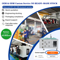 Support de montage d'équipement d'automatisation en acier inoxydable et laiton usiné CNC 5 axes sur mesure, composants d'arbre, usine OEM ODM