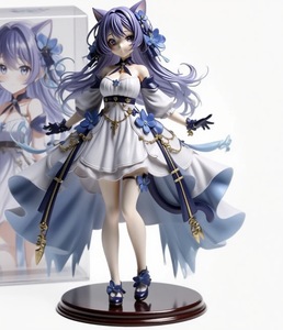 Tùy chỉnh Anime Cô Gái Tai mèo tượng nhỏ thủ công và mô hình hóa tùy chỉnh cá nhân hỗ trợ gửi hình ảnh - Product Image 1