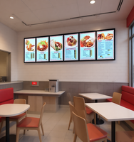 Boîte à lumière LED personnalisée mince pour affiches de cinéma, publicité, panneaux de menu de restaurant rapide, boîte à lumière LED