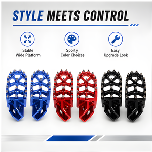 Reposapiés de Aluminio CNC para Motocicleta <span class=keywords><strong>YAMAHA</strong></span> YZ WR TTR <span class=keywords><strong>XT</strong></span> 80 90 110 <span class=keywords><strong>125</strong></span> 200 250 490 500, Accesorios para Pedales - Product Image 3