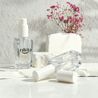 Pot en verre de luxe pour cosmétiques 30g 50g, flacon pompe en verre pour sérum 20ml 30ml 50ml 100ml 120ml, ensemble d'emballage cosmétique