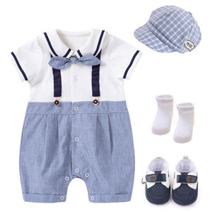 Vêtements d'<span class=keywords><strong>été</strong></span> pour bébés garçons, avec chapeau, en coton, pour nourrissons, <span class=keywords><strong>chaussures</strong></span>, nouveauté, <span class=keywords><strong>2021</strong></span> - Product Image 1