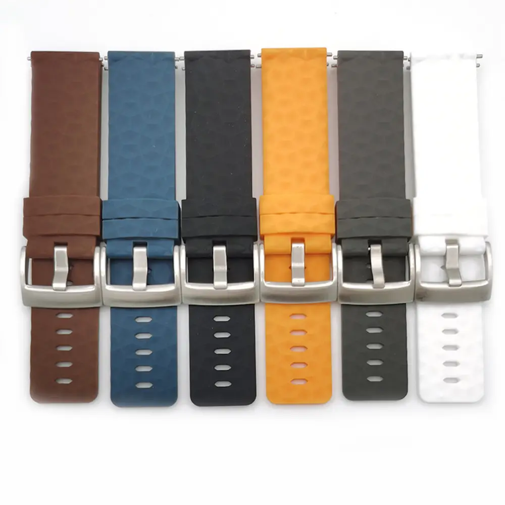 Bracelet en silicone sport 24mm pour bracelet de montre Suunto 7/9 Baro Bracelet de poignet universel en caoutchouc étanche à dégagement rapide pour l'extérieur
