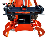 Grappin hydraulique pour chargeuse compacte, grappin polyvalent avec rotation manuelle