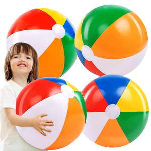 Jouets gonflables en vrac de piscine de ballon de plage pour des cadeaux amusants de jeux d'eau d'été de PVC d'enfants avec le logo personnalisable pour des fêtes d'anniversaire - Product Image 2