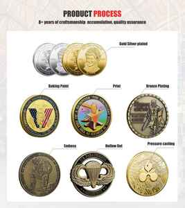 Pièce commémorative du 250e anniversaire de l'Amérique, conférence à la Maison Blanche, pièce commémorative en métal, relief, impression couleur, médaille souvenir - Product Image 6