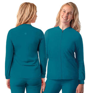 Xinyangyi เสื้อแจ็คเก็ตซิปแขนยาวสำหรับผู้หญิง, เสื้อโค้ทสำหรับผู้หญิงเสื้อโค้ท95% โพลีเอสเตอร์5% อีลาสเทนเครื่องแบบโรงพยาบาลสำหรับผู้หญิง2025 - Product Image 1