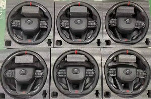 Kunden spezifisches GR Sport Leder Carbon Lenkrad für <span class=keywords><strong>Toyota</strong></span> Hilux Revo N70 N80 <span class=keywords><strong>Tacoma</strong></span> Tundra Fortuner 2015-2022 LC300 LC200 - Product Image 5