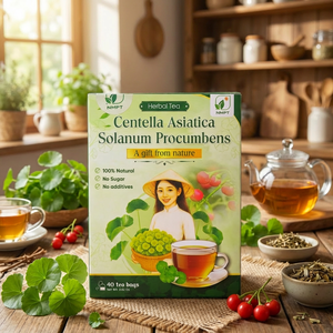 Centella Asiatica Solanum Procumbens Herbal Tea: Natural Detox & Immunity Boost (40 Bags) - Product Image 5