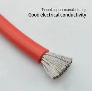 2 AWG filo di Silicone 2 Gauge rosso nero 35 Sq. Filo di batteria al litio flessibile Ultra-morbido ad alta temperatura per autoveicoli in gomma siliconica - Product Image 2