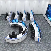 Prix bas Design moderne salle de contrôle Console poste de travail Smart City Dispatcher bureau moniteur Console