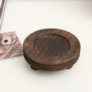 Estante de exhibición de madera de dos niveles, soporte de escritorio de madera maciza para vino y decoración - Product Image 2