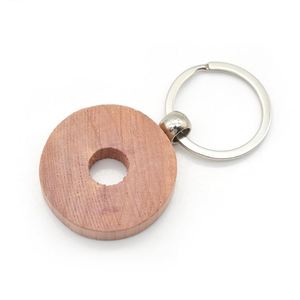 Porte-clés en bois de cèdre naturel, étiquettes en bois de cèdre <span class=keywords><strong>rouge</strong></span> pour projets de bricolage - Product Image 5