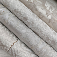 Nappe Jacquard damassé classique métallisé irisé Sequin Floral or brocart nigérian maison déco rideau occultant tissu