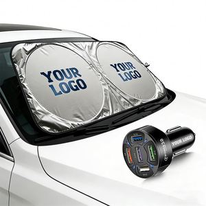 Parasol para Auto con Logotipo Personalizado al por Mayor, con Protección UV, Diseño Plegable, Parasol para Auto para Promoción de Concesionarios de Autos, Regalo Empresarial - Product Image 1