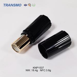 Tubes de gloss à lèvres en plastique noir de luxe de 3,8 g avec logo personnalisé, bouchon à vis, contenants pour rouge à lèvres, cosmétiques et fard à joues - Product Image 5