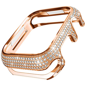 Custodia protettiva per gioielli da donna con diamanti di lusso per <span class=keywords><strong>Apple</strong></span> <span class=keywords><strong>Watch</strong></span> 8 7 41mm <span class=keywords><strong>45mm</strong></span> SE iWatch Series 6 5 40mm 44mm 3 38/42mm - Product Image 2