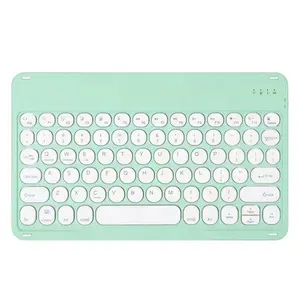 Factory Wholesale Slim ABS Bonbon farbe drahtlose Tastatur für Apple Samsung Windows für Macbook Keyboard