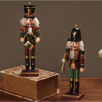 Figurine de casse-noisette en bois réaliste moderne, 30 cm, décoration d'intérieur, boîte durable pour salon, armoire à vin