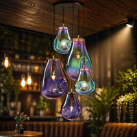 Tsinye Simple lanterne en verre européenne créative tête unique pendentif lumière Style moderne pour bureau à domicile Bar café allée décorative