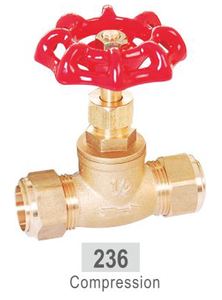 Vente chaude en gros 125psi WOG Pipeline industrielle vanne d'arrêt en laiton avec extrémité de compression - Product Image 2