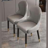 Chaise de salle à manger nordique de luxe en tissu doré, velours, métal, cuir, bois – Ensemble moderne pour la maison, mobilier de salle à manger, chaises de restaurant