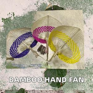 Éventail en feuille de palmier sculptée en bambou 30*40cm, écologique, tressé en paille, peint, pour l'été, la décoration intérieure, Halloween, Noël, Nouvel An - Product Image 2