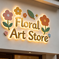 Enseigne lumineuse LED 3D à finition peinte durable avec capuchon de finition pour enseignes de commerces, boulangeries, bars, pubs, restaurants de hot pot et de barbecue, et bâtiments
