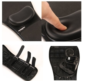 Plateau <span class=keywords><strong>de</strong></span> souris pour ordinateur <span class=keywords><strong>de</strong></span> bureau et portable, Rotation à Offre Spéciale degrés, coudière, repose-poignet, installation sur le bureau et la <span class=keywords><strong>chaise</strong></span> - Product Image 4