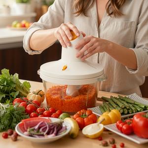 Picadora de Carne Eléctrica Premium OEM, Multiusos, 3 Minutos de Picado Continuo, para Preparar Comida para Bebés y Salchichas, Recipiente de Vidrio de Grado Alimenticio - Product Image 1