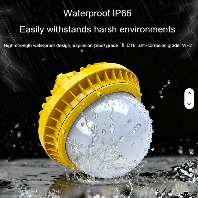 Explosion-proof IP66 LED Platform Light WF2 with 6000K Daylight Anti-Corrosion 1-Year Warranty for Railway and Tunnel Use