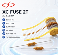 Siguranta Fuzibila PICO XC FUSE 2T 2.7x7.3 mm 250mA-10A Temporisation IEC60269 TUV/VDE/CB Pour Équipements de Télécommunications