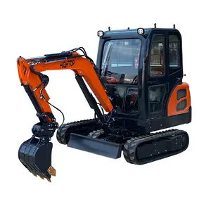 Close Cabin Small Digger 1.8T 2T 2.5T Mini Hydraulic Crawler Excavator With CE
