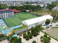 Tente extérieure robuste avec structure en aluminium, économique, pour terrains de basketball, chapiteau pour événements sportifs