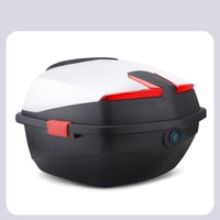 Prix de gros Accessoires de moto Pièces d'usine Matériau ABS Grand espace Tronc de moto Matériau dur Boîte arrière