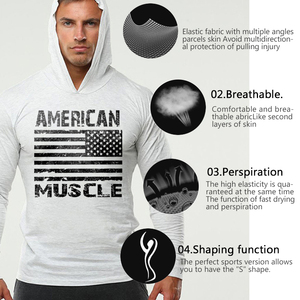 XINRUOXIN Camiseta Deportiva de Algodón de Manga Larga, Jersey de Talla Grande, Sudadera con Capucha de Lana para Hombre - Product Image 6