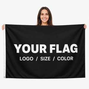 Banderas Rectangulares Personalizadas al por Mayor de Poliéster de 3x5 pies, Banderas Duraderas para Equipos Deportivos, Uso en Automoción, Educación y Agencias de Viajes - Product Image 1