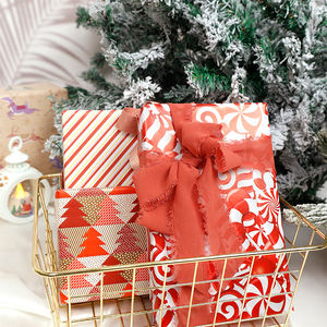 Hot Selling Custom 80g Christmas Flower Tissue New Year Party Gift <b>Wrap</b> <b>Paper</b> <b>Roll</b> for Packaging Wrapping <b>Paper</b> - Product Image 5
