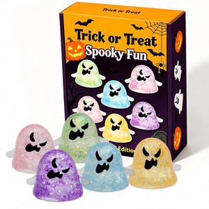 Juguete Blandito de Halloween al por Mayor, Juguete de Fantasma para el Día de los Muertos, Juguete Sensorial de Fantasma con Purpurina de Maltosa, Bola Divertida para Apretar para Niños, Caja de Regalos - Product Image 2