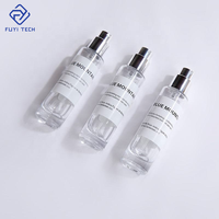 Flacon de parfum en verre transparent vide de haute qualité, 10 ml, 15 ml, mince et haut, avec pompe pulvérisatrice, emballage fantaisie, 100 pièces, diffuseur à bâtonnets